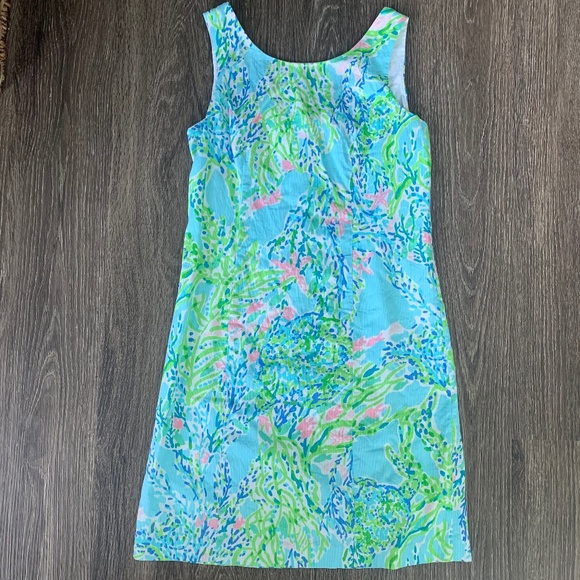 Lilly Pulitzer Dresses & Skirts - Lilly Pulitzer 'Sky Blue Heaven' Cathy Shift Dress